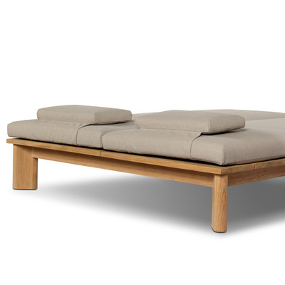 Four Hands Sterling Outdoor Double Chaise - Ibiza Mole