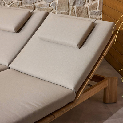Four Hands Sterling Outdoor Double Chaise - Ibiza Mole