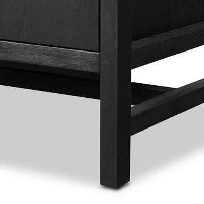 Four Hands Sullivan Media Console - Brushed Black Acacia Solid