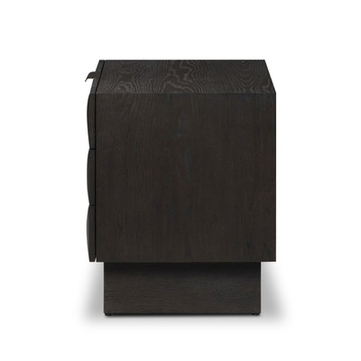 Four Hands Swell Nightstand - Dry Black Oak Veneer