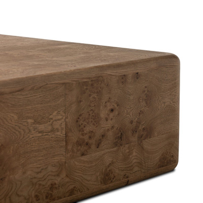 Four Hands Talessi Square Coffee Table - Wheat Medium Burl Oak