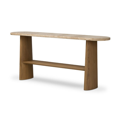 Four Hands Terry Console Table - Sand Marble