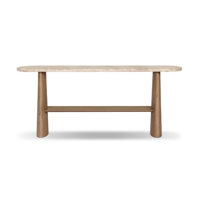 Four Hands Terry Console Table - Sand Marble