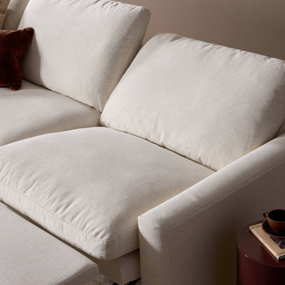 Four Hands Tillery Power Recliner 3PC Sectional - 111" - Crypton Nomad Snow