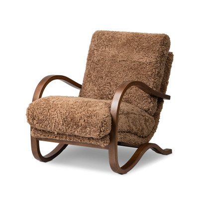 Four Hands Tobin Chair - Amber Shearling