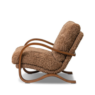 Four Hands Tobin Chair - Amber Shearling