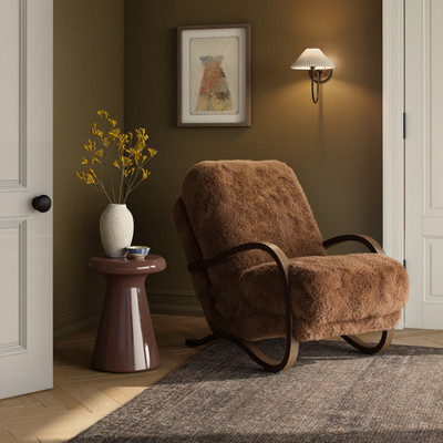 Four Hands Tobin Chair - Amber Shearling