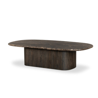 Four Hands Tori Coffee Table - Brown Marble