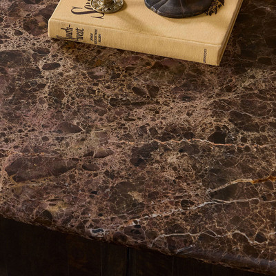 Four Hands Tori Coffee Table - Brown Marble