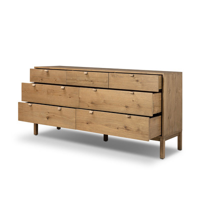 Four Hands Tula 7 Drawer Dresser - Worn Oak Veneer
