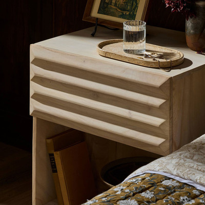 Four Hands Tussac Nightstand - Natural White Neem