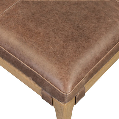 Four Hands Ulrick Ottoman - Palermo Cigar