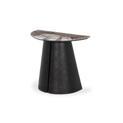 Four Hands Valentina End Table - Textured Smoke and Russet