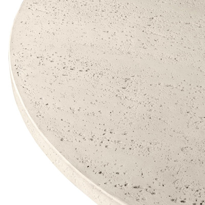 Four Hands Varda Outdoor Dining Table 48" - Coarse Ivory Concrete