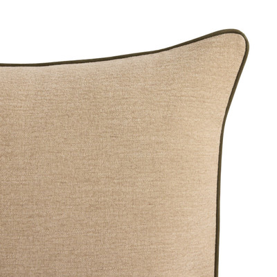 Four Hands Vienna Pillow Cover - Laughlin Natural & Nubuck Olive - 22" x 22" - Cover Only