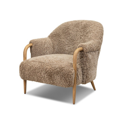 Four Hands Webber Chair - Taupe Shearling