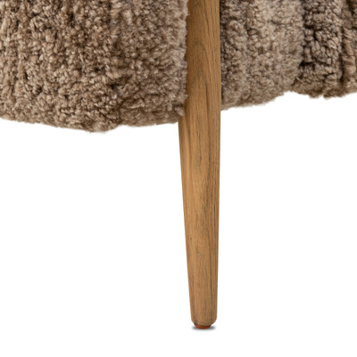 Four Hands Webber Chair - Taupe Shearling