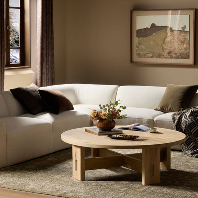 Four Hands Willa Coffee Table - Bleached Oak