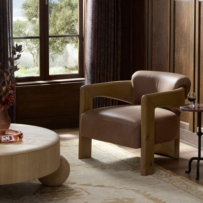 Four Hands Woltz Chair - Palermo Cigar