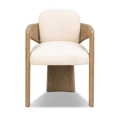 Four Hands Woltz Dining Chair - Drifted Oak - Crypton Wayfarer Snow