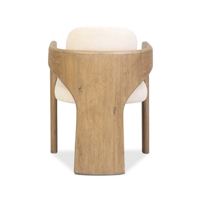Four Hands Woltz Dining Chair - Drifted Oak - Crypton Wayfarer Snow