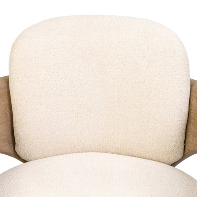 Four Hands Woltz Dining Chair - Drifted Oak - Crypton Wayfarer Snow