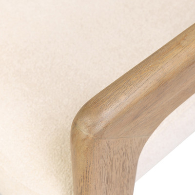 Four Hands Woltz Dining Chair - Drifted Oak - Crypton Wayfarer Snow