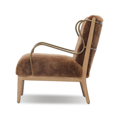 Four Hands Yesenia Chair - Ochre Shearling