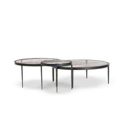 Four Hands Yoko Nesting Set of 3 - Clear Cast Glass