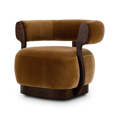Four Hands Yuri Swivel Chair - Surrey Ochre