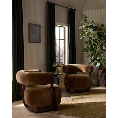 Four Hands Yuri Swivel Chair - Surrey Ochre