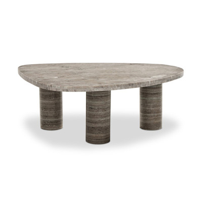 Four Hands Zion Coffee Table - Small Table - Antique White Marble