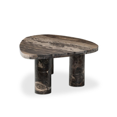 Four Hands Zion Coffee Table - Big Table - Rocky Brown Marble
