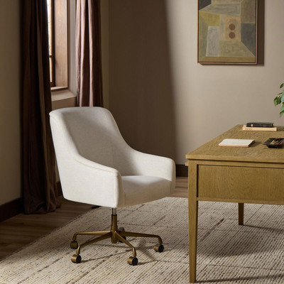 Four Hands Alba Desk Chair - Crypton Nomad Snow