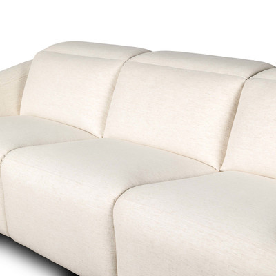 Four Hands Alondra Power Recliner 3PC Sectional - 116' - Crypton Nomad Snow