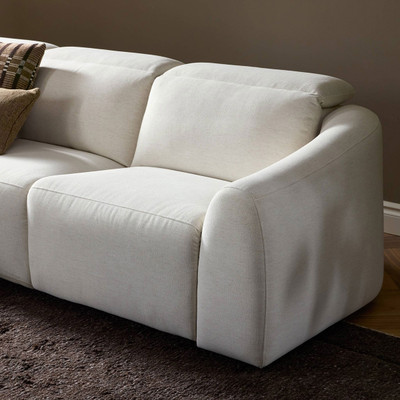 Four Hands Alondra Power Recliner 5PC Sectional - Crypton Nomad Snow