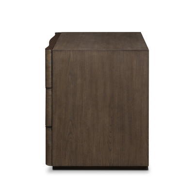Four Hands Amiro Nightstand - Tumble Brown Ash Solid