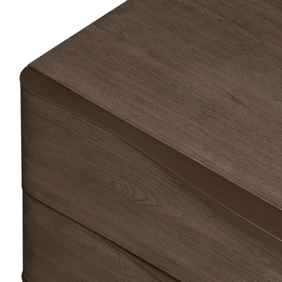 Four Hands Amiro Nightstand - Tumble Brown Ash Solid