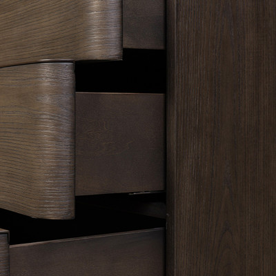 Four Hands Amiro Nightstand - Tumble Brown Ash Solid