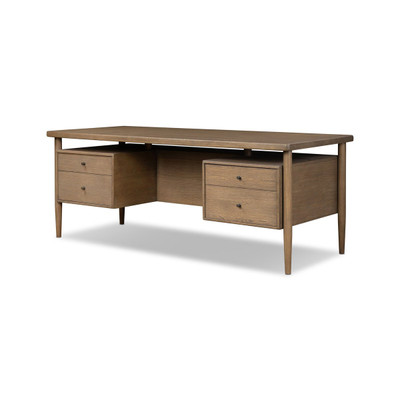 Four Hands Archer Desk - Toasted Brown Oak