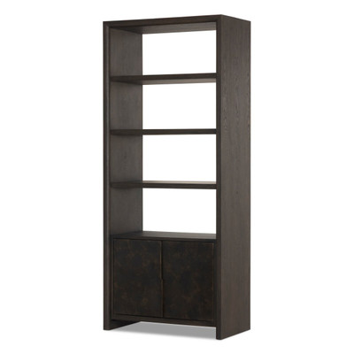 Four Hands Arlington 2 - Door Bookcase - Espresso Oak