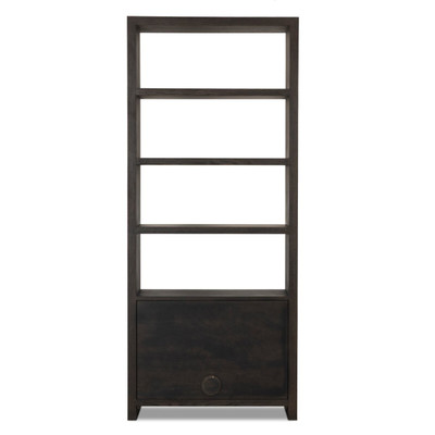 Four Hands Arlington 2 - Door Bookcase - Espresso Oak