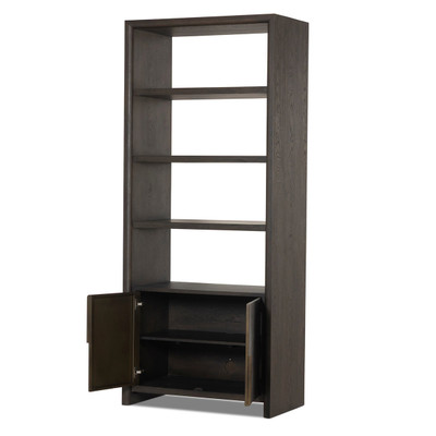 Four Hands Arlington 2 - Door Bookcase - Espresso Oak