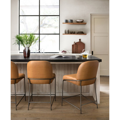 Four Hands Astrud Bar Stool - Sierra Butterscotch - Bar