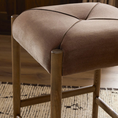Four Hands Auden Counter Stool - Monte Mushroom