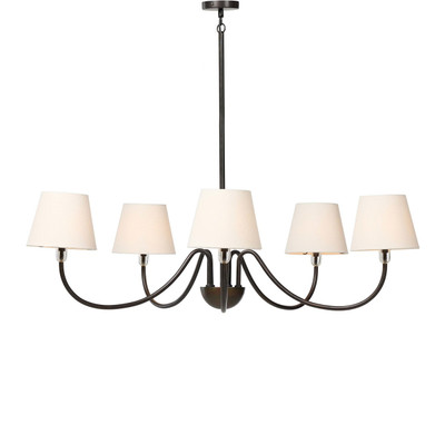Four Hands Aurine Chandelier - Dark Bronze Iron