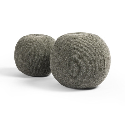 Four Hands Balle Outdoor Pillow - Leto Forest - Set of 2 - 12" diam, 10" diam