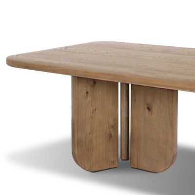Four Hands Baloro Dining Table 108" - Warm Oak Thick Veneer