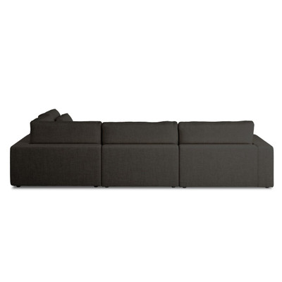Four Hands Bloor 4PC LAF Sectional W/ Ottoman - Landale Charcoal
