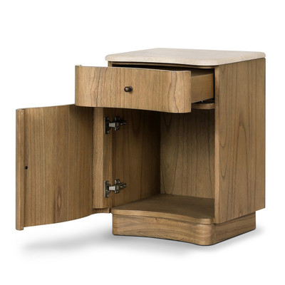 Four Hands Boa Nightstand LAF - Sandy Mindi Veneer